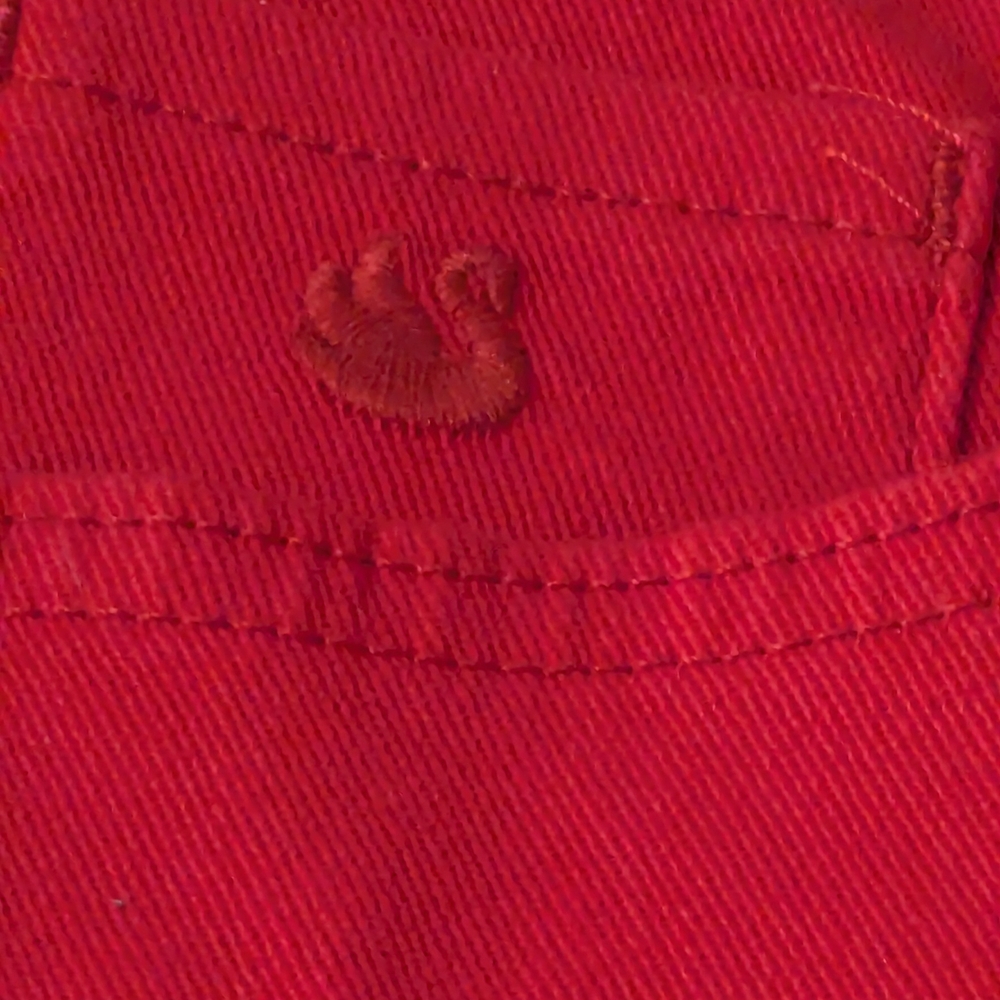 Gloria Vanderbilt Amanda Red Slimming Jeans Pants 12P Short Cotton Blend 5Pocket - Picture 5 of 7